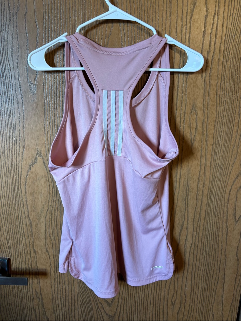 adidas Light Pink Racerback Tank - Picture 4 of 5